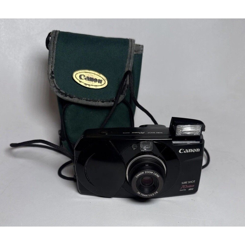 Canon Sure Shot 70 Zoom Date 35mm Film Camera WORKING